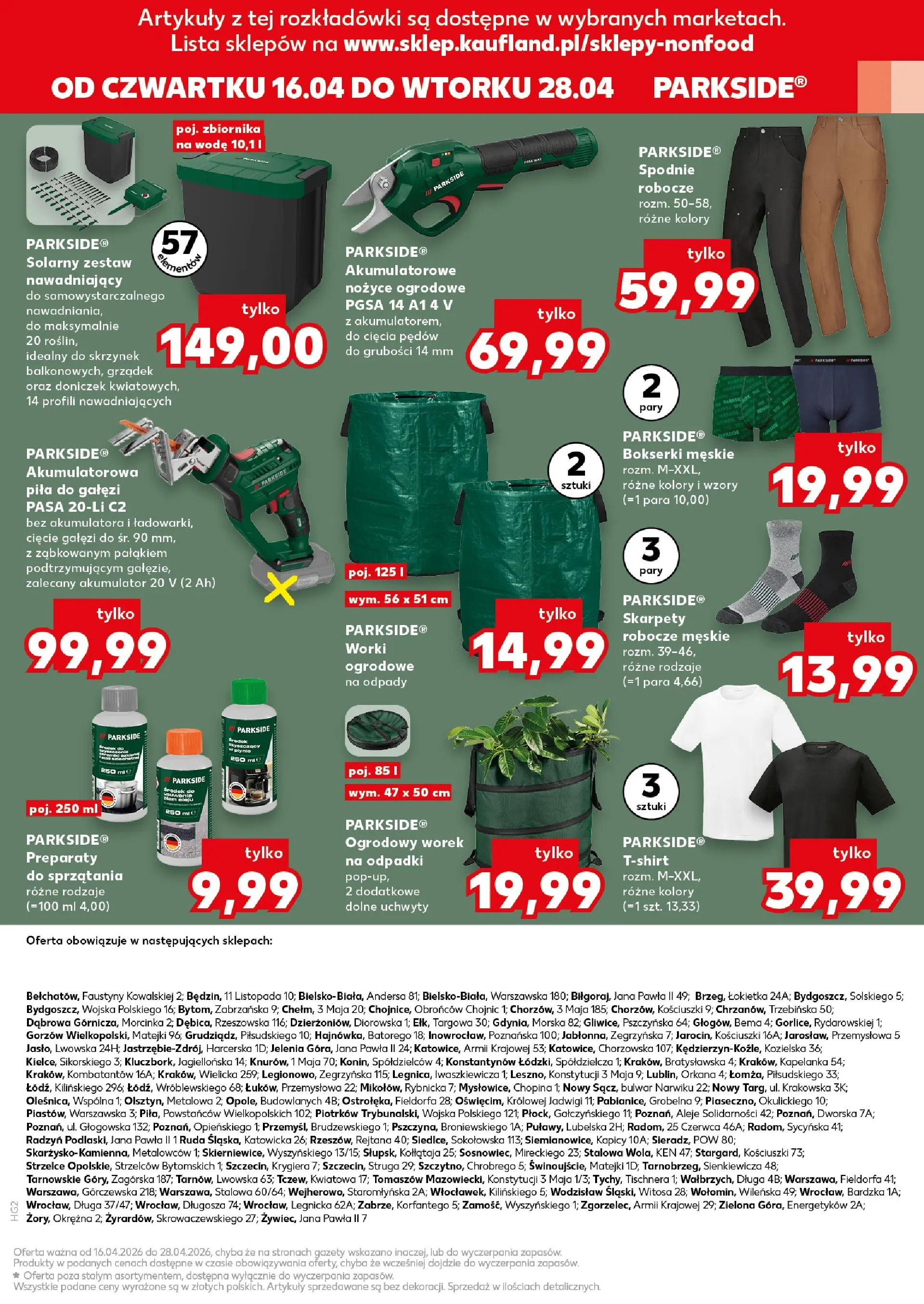 Kaufland gazetka - Złap Okazje od 16.04.2026 - od jutra PDF | Strona: 17 | Produkty: Spodnie, Skarpety, Bokserki, Bokserki męskie