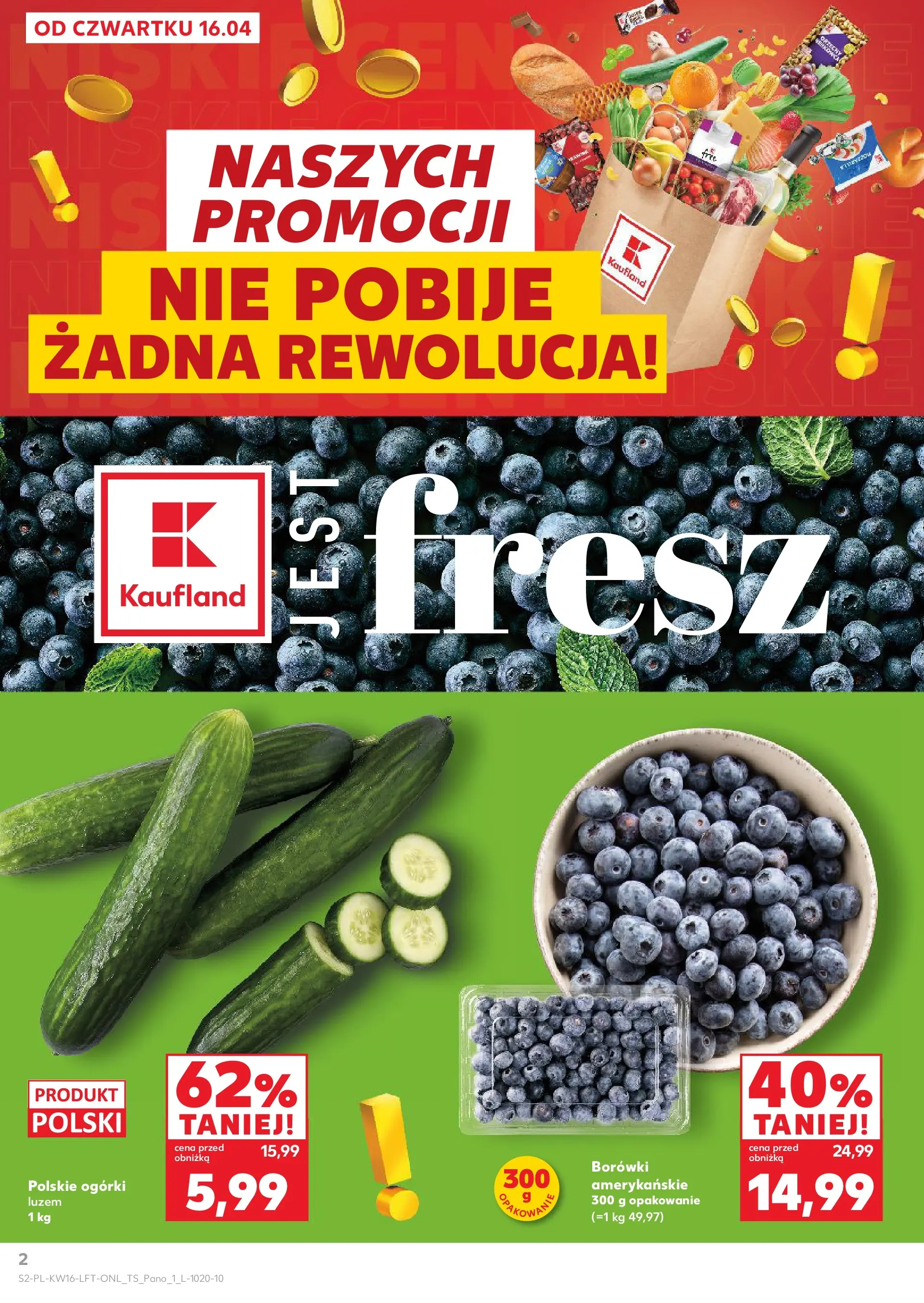 Kaufland gazetka od 16.04.2026 - od jutra PDF | Strona: 2 | Produkty: Ogórki