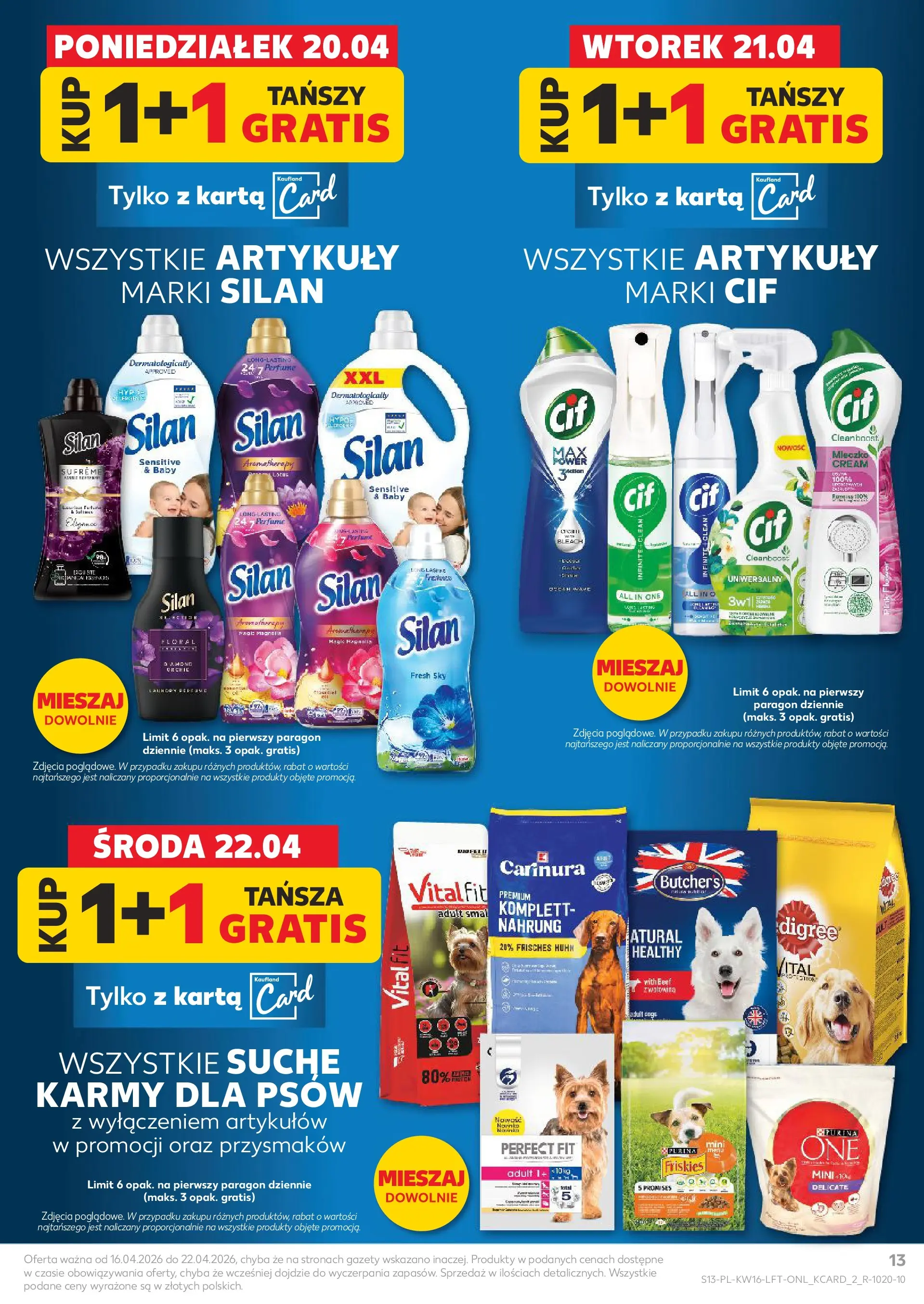 Kaufland gazetka od 16.04.2026 - od jutra PDF | Strona: 13 | Produkty: Karta
