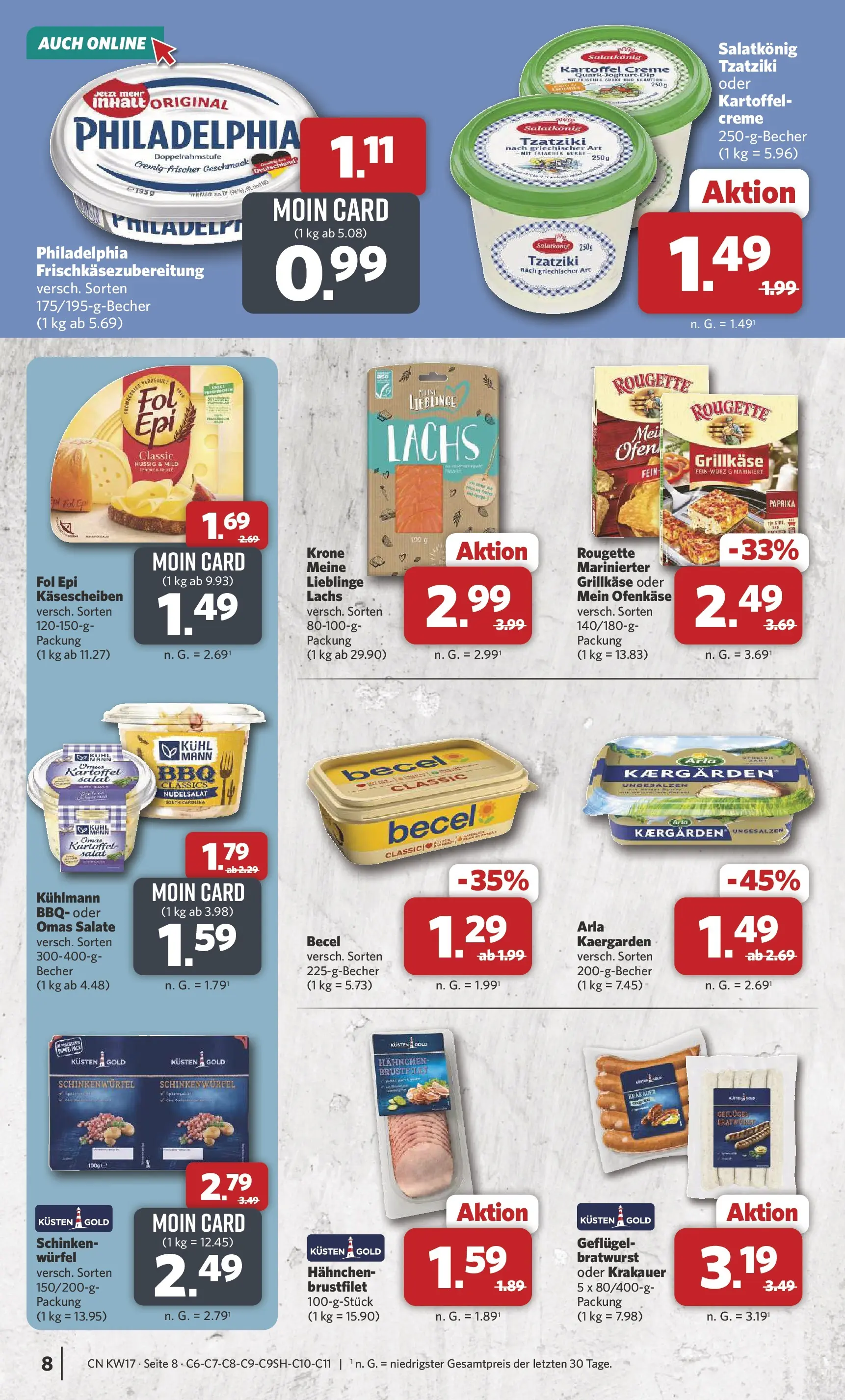 Combi Wochenangebote Rahden (ab 20.04.2026) zum Blättern | Seite: 8 | Produkte: Ofen, Quark, Milch, Joghurt