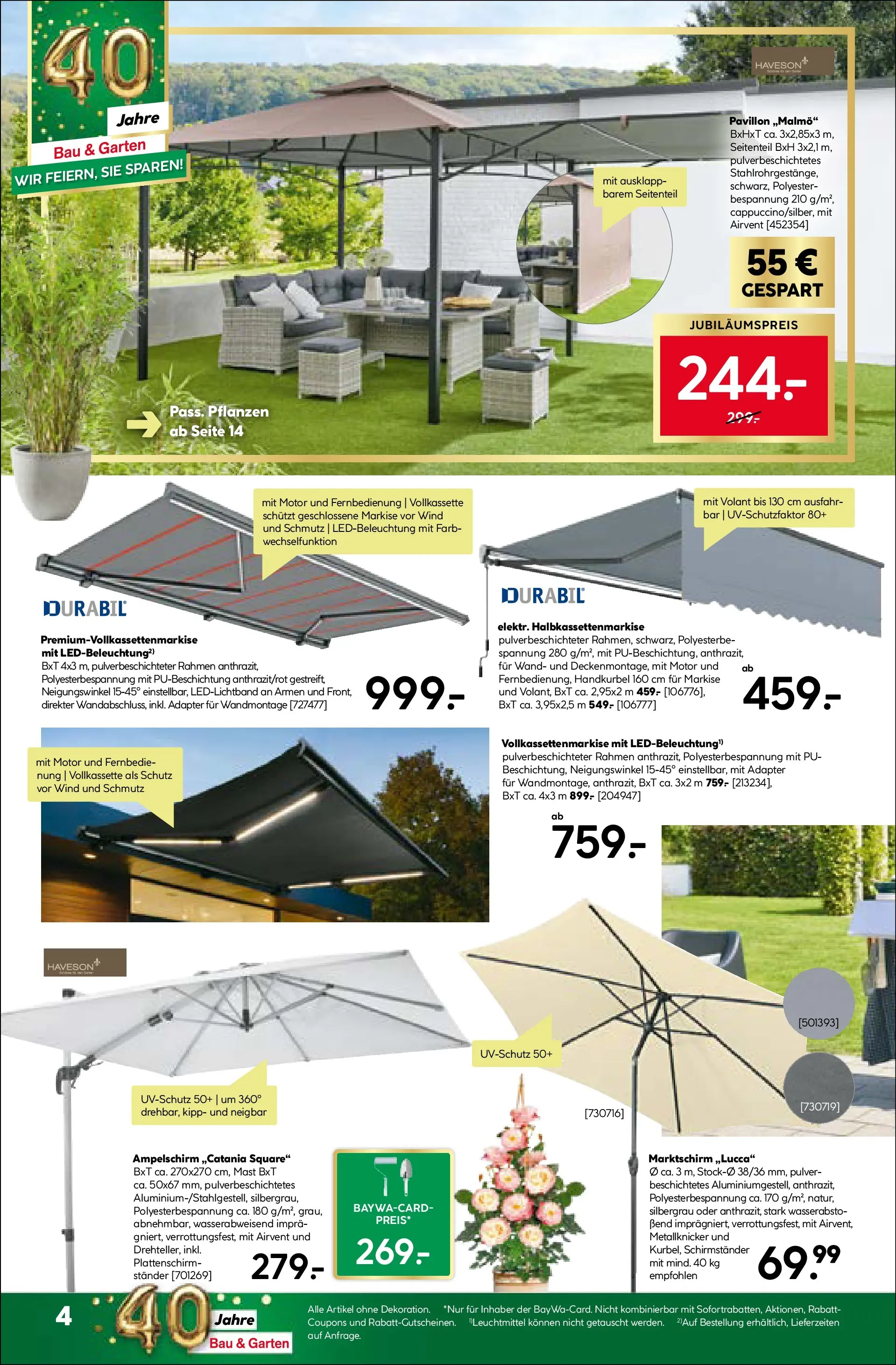 Angebote - BayWa: Wochenangebote (ab 19.04.2026) zum Blättern | Seite: 4 | Produkte: Adapter, Schirmständer