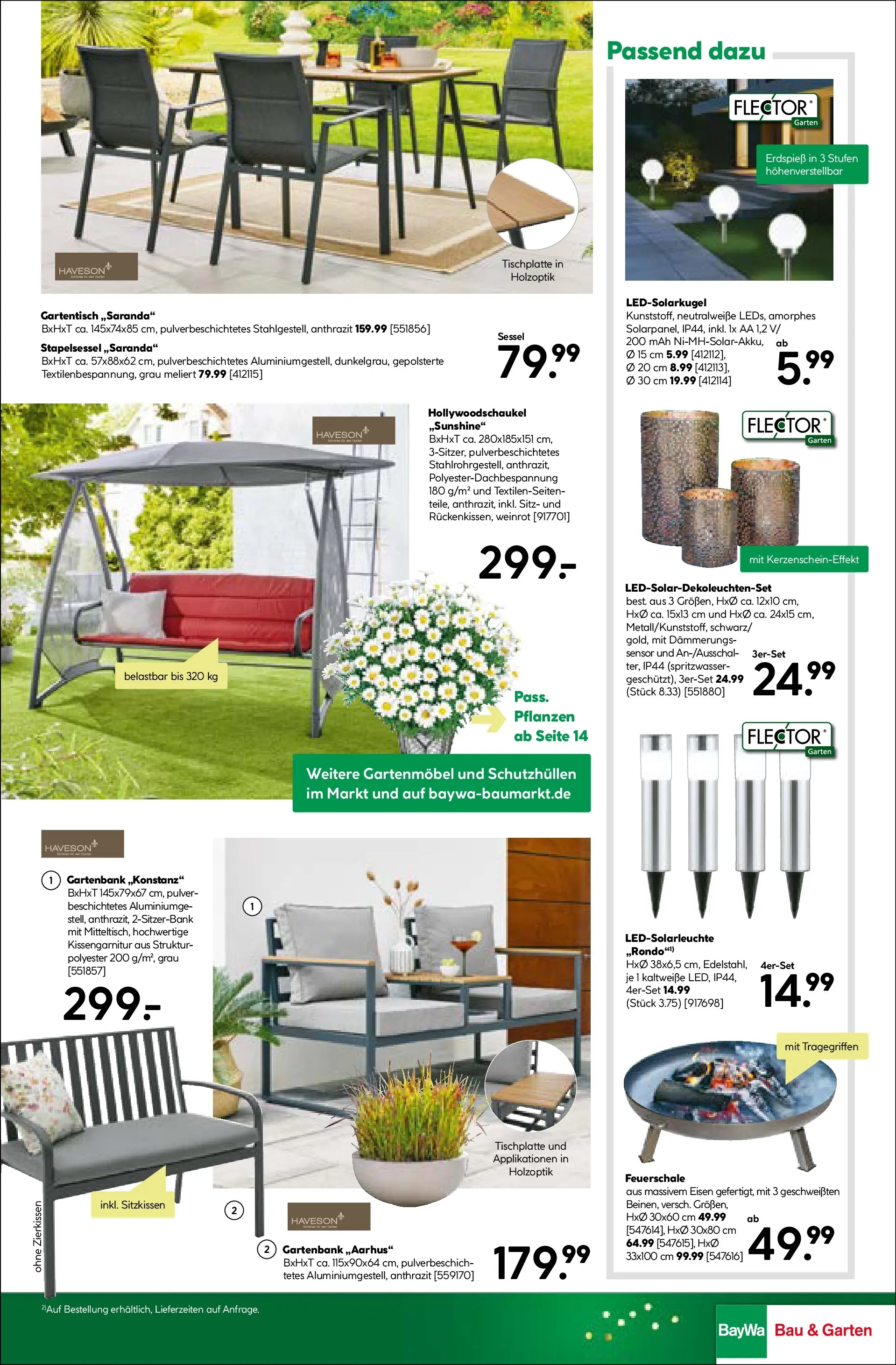 Angebote - BayWa: Wochenangebote (ab 19.04.2026) zum Blättern | Seite: 3 | Produkte: Sessel, Gartenmöbel