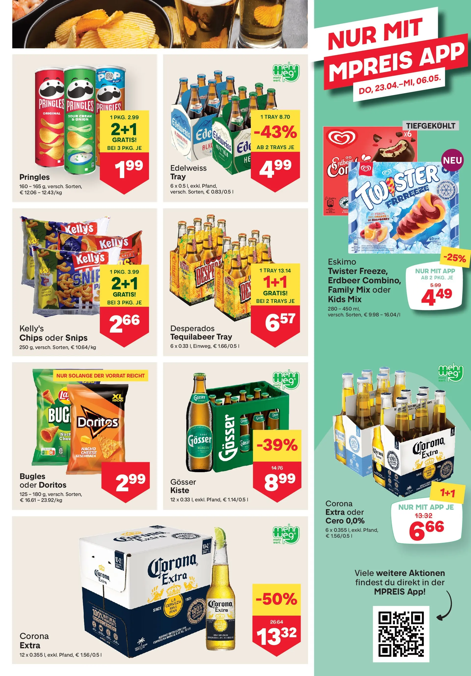 MPREIS St.Gallenkirch von 22.04.2026 - Aktuelle Angebote | Seite: 9 | Produkte: Chips, Salz