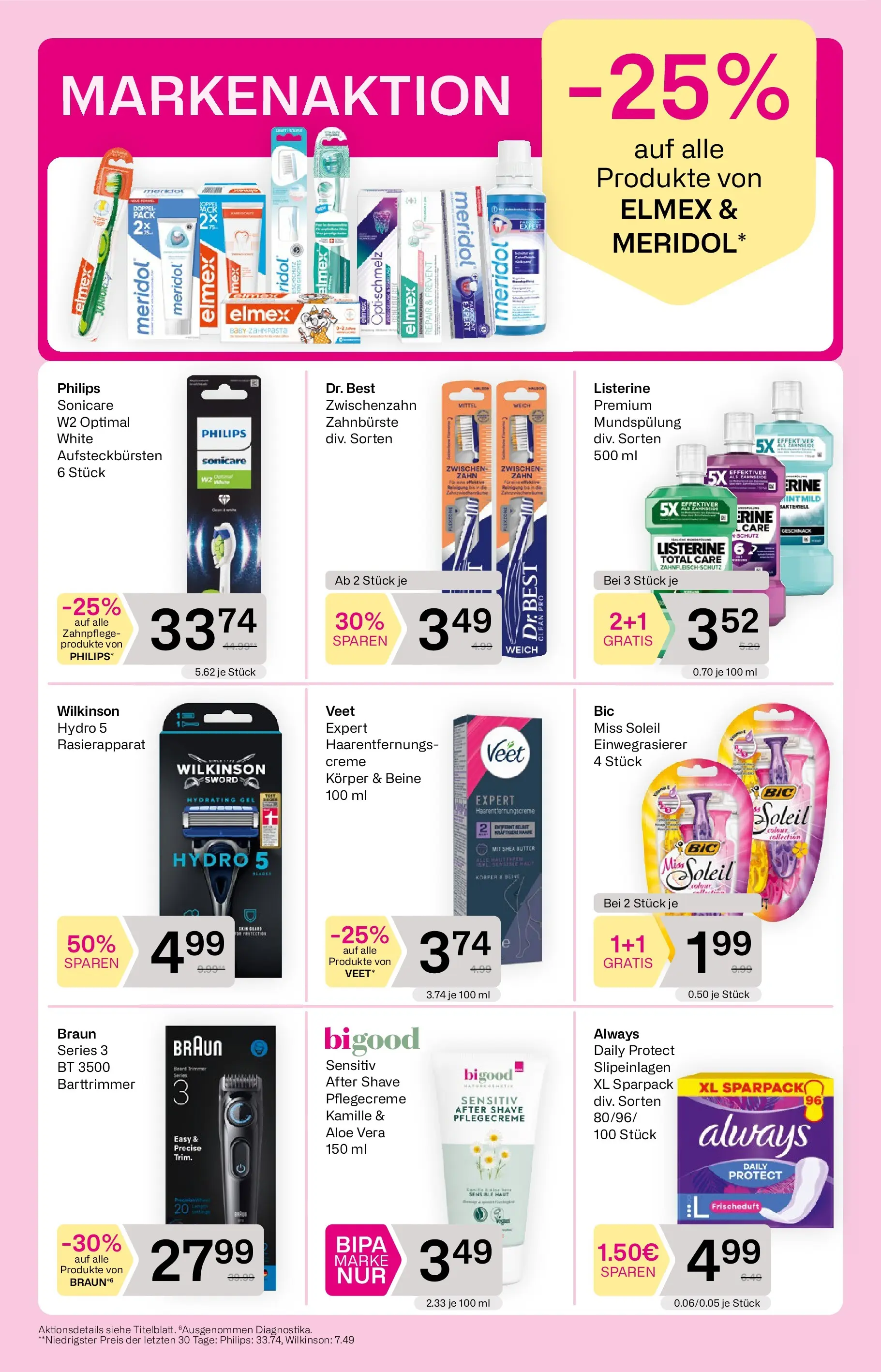 Bipa Linz, Wien, Güssing von 16.04.2026 - Aktuelle Angebote | Seite: 8 | Produkte: Butter, Creme, Zahnbürste