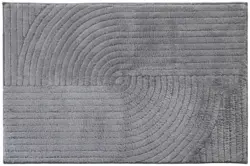 Badematte Retro Grau ca. 60x90cm