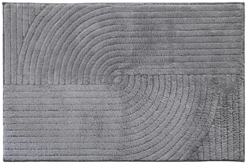 Badematte Retro Grau ca. 60x90cm