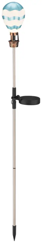 Solarleuchte Ballon Blau/Wei&szlig; max. 0,06 Watt