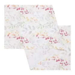 Tischl&auml;ufer Steffi Rot/Wei&szlig; ca. 45x150cm