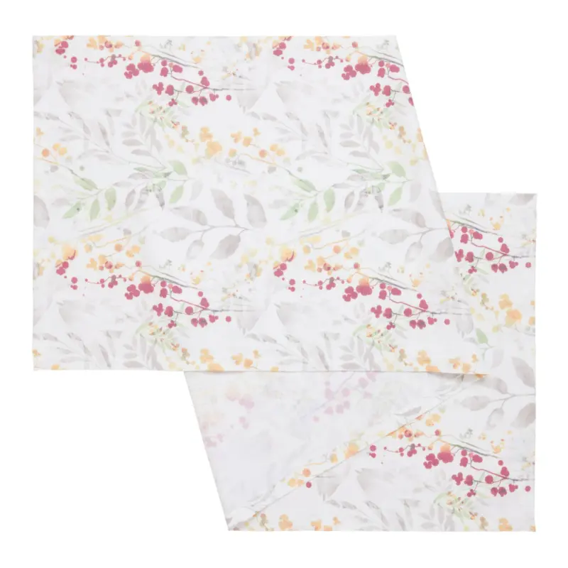 Tischl&auml;ufer Steffi Rot/Wei&szlig; ca. 45x150cm