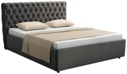 Polsterbett Katar Grau ca. 140x200cm
