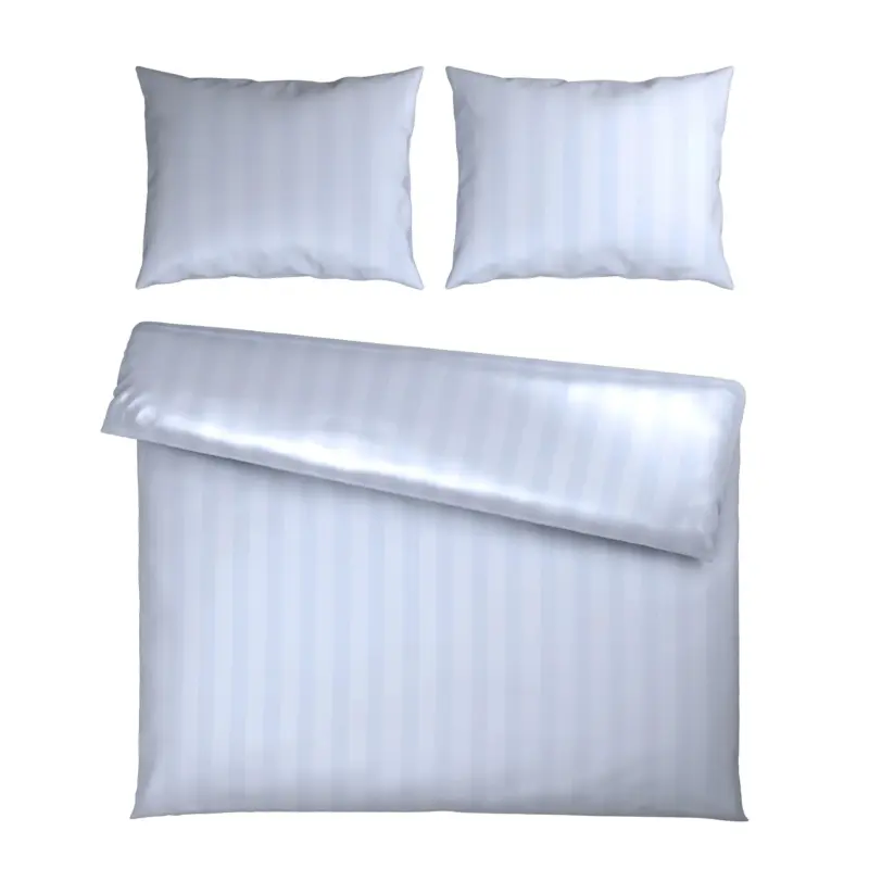 Bettw&auml;sche Xenia Streif XXL Wei&szlig; ca. 200x220cm