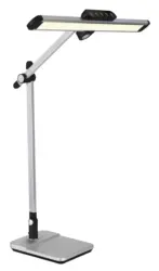 LED-Schreibtischleuchte Lopira Schwarz/Silber max. 12 Watt Schreibtischlampe