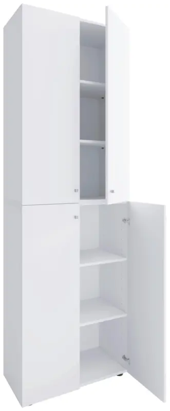 Schuhschrank LONA Wei&szlig; ca. 70x220x40 cm