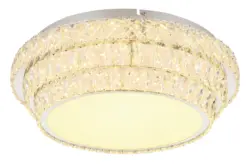 LED-Deckenleuchte Klara Klar/Chromfarben max. 48 Watt Deckenlampe