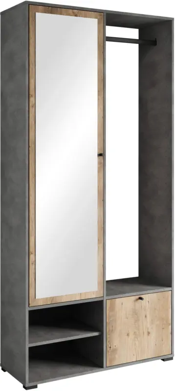 Garderobe Dino ca. 90x190 cm Anthr./Kastanie