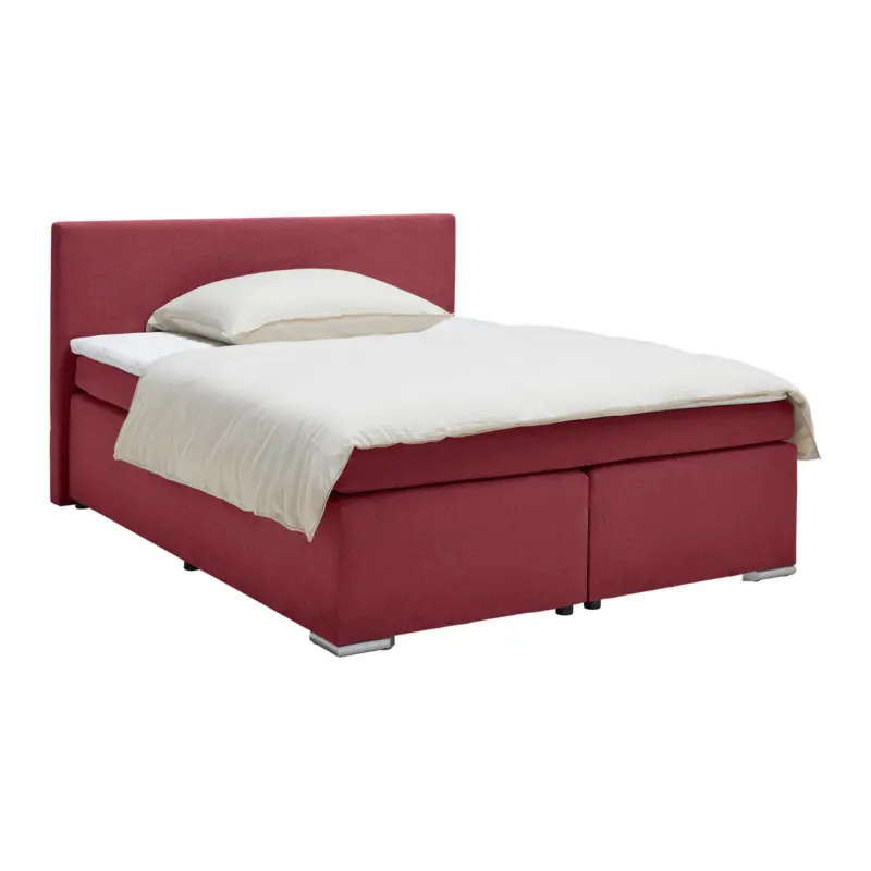 Boxspringbett Mira 2 Dunkelrot ca. 180x200cm