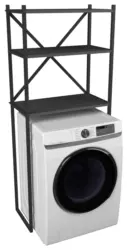 Waschmaschinenschrank INSASI Anthrazit ca. 66x160x34cm