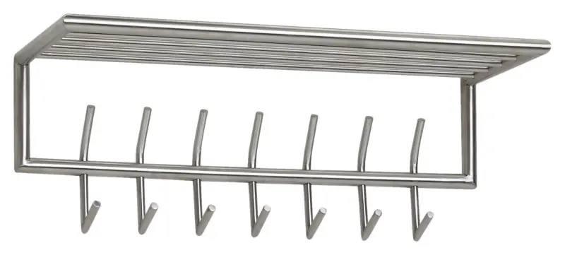 Wandgarderobe Wohnling ca. 74,5x29x30 cm Silberfarben