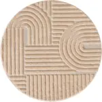 m&ouml;max Hochflorteppich Art Rosa &Oslash; ca. 80cm