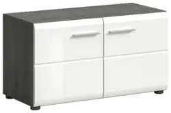 Sitzbank Salsa ca. 80x44x37cm Wei&szlig;/Rauchsilb.