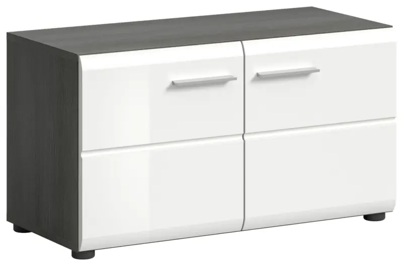 Sitzbank Salsa ca. 80x44x37cm Wei&szlig;/Rauchsilb.