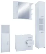 m&ouml;max Badezimmer Zalo 4-tlg. ca. 120 cm Wei&szlig;