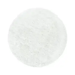 Hochflorteppich Fluffy Wei&szlig; &Oslash; ca. 160cm