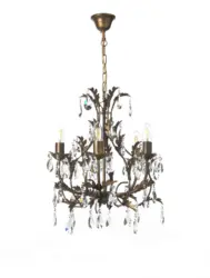 Kristall-H&auml;ngeleuchte Botte Bronzefarben max. 6 Watt