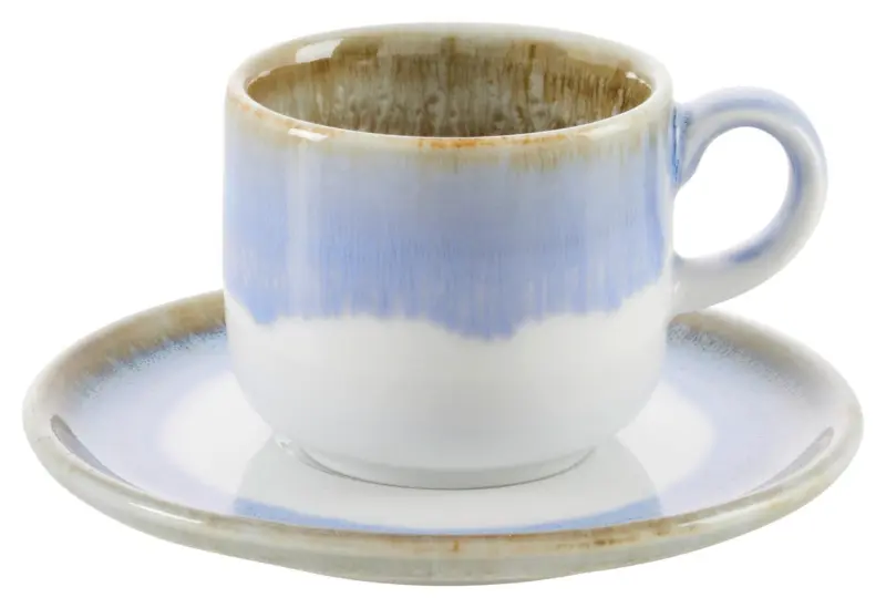 Espressotasse mit Untertasse Saturn Blau ca. 90ml
