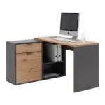 m&ouml;max Schreibtisch Samson in Eiche/Graphitfarben