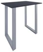 m&ouml;max Bartisch XONA Anthrazit/ Silber ca.110x102x80cm