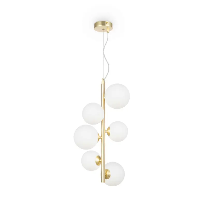 Pendelleuchte Dallas Goldfarben/Wei&szlig; max. 28 Watt