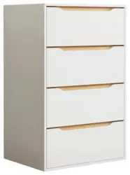 Kommode Malira XL ca. 65x102x48 cm Wei&szlig;/Eiche