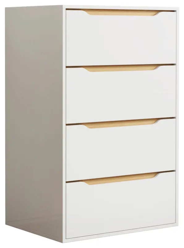 Kommode Malira XL ca. 65x102x48 cm Wei&szlig;/Eiche