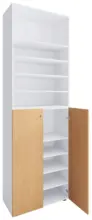 m&ouml;max Dornbirn - Ihr Trendm&ouml;belhaus in Dornbirn Schuhschrank LONA Wei&szlig;/ Buchefarben ca. 70x220x40 cm