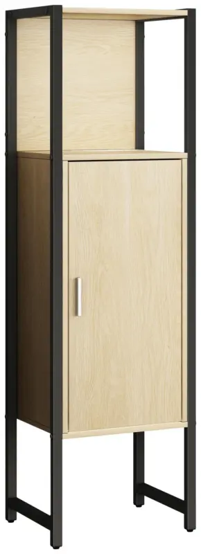 Midischrank Edino ca. 33x114 cm Eiche/Schwarz