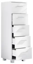 Highboard Zalo M ca. 30x94x30 cm Wei&szlig;