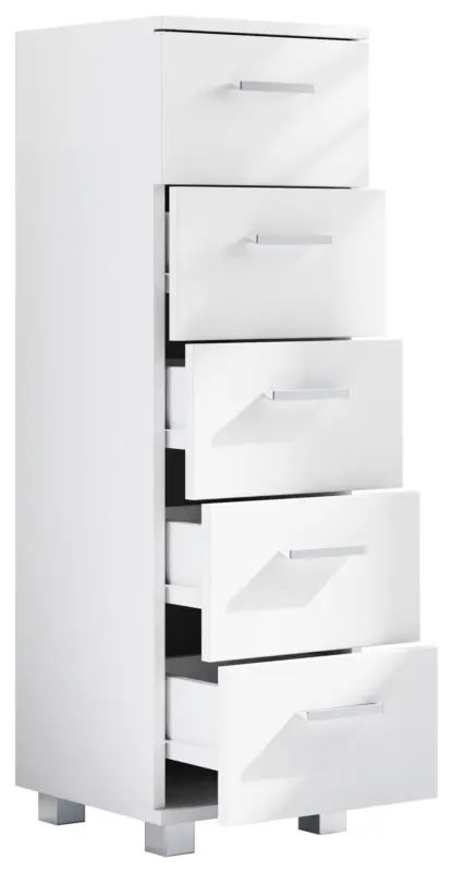 Highboard Zalo M ca. 30x94x30 cm Wei&szlig;