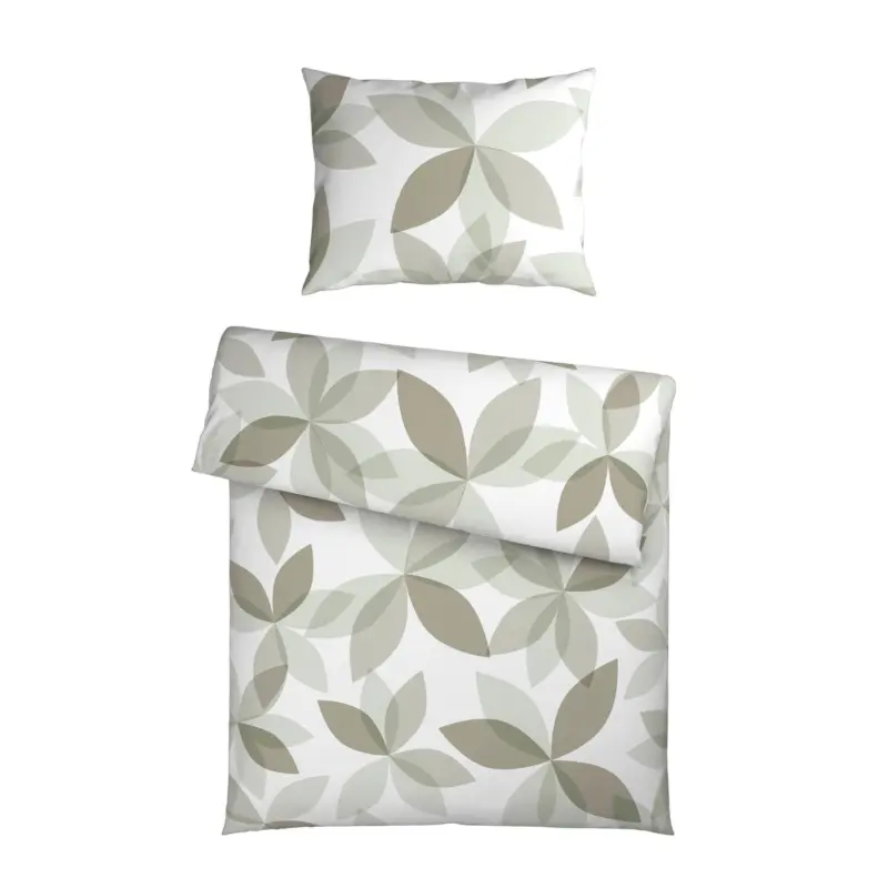 Bettw&auml;sche Yuki Olivgr&uuml;n ca. 140x200cm