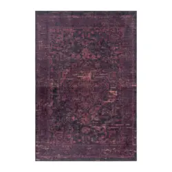 Flachwebeteppich Fiesta Rot/Schwarz ca. 120x170cm