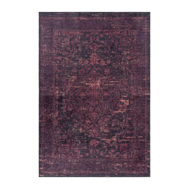 Flachwebeteppich Fiesta Rot/Schwarz ca. 120x170cm