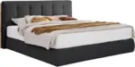 m&ouml;max Boxspringbett Lavenito Schwarz ca. 180x200cm