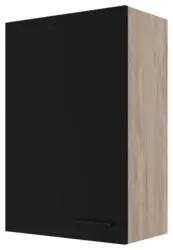 K&uuml;chenoberschrank Capri Schwarz/Eichefarben