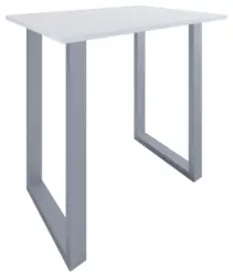 Bartisch XONA Silber/ Wei&szlig; ca.110x102x80cm