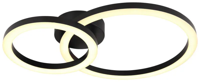 LED-Deckenleuchte Rundi in Schwarz/Wei&szlig; max. 15 Watt Deckenlampe