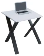 m&ouml;max Schreibtisch Lona Wei&szlig;/Schwarz