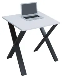 Schreibtisch Lona Wei&szlig;/Schwarz