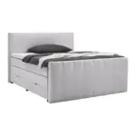 m&ouml;max Boxspringbett Malaga Hellgrau ca. 180x200cm