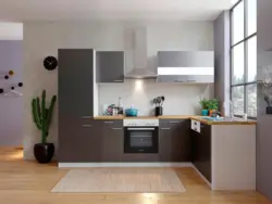 Eckk&uuml;che Malia mit Ger&auml;ten ca. 280x172 cm Grau