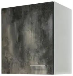 K&uuml;chenoberschrank Lucca Wei&szlig;/Graubraun